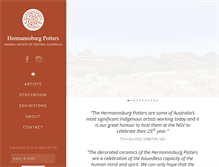 Tablet Screenshot of hermannsburgpotters.com.au